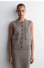 Wool Round-Neck Vest