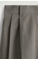 Cotton Pleated Pants - Image 5