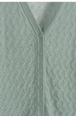 V-Neck Cardigan Blue - Image 5