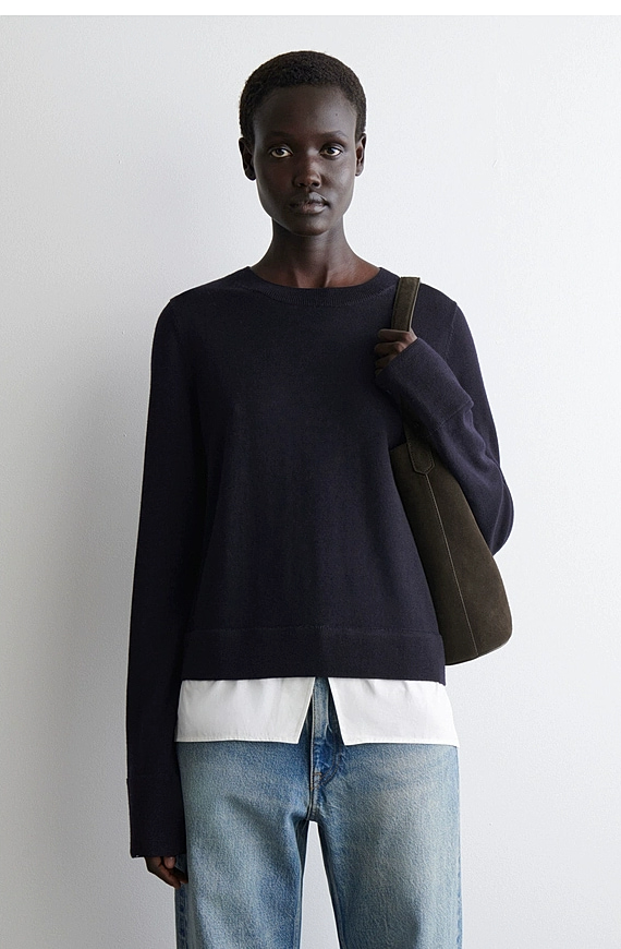 O1CN015NcUL71u7vuoRWKkP_!!4611686018427380567-0-item_pic Height Jgg Patchwork Merino Wool Knitwear - Image 1