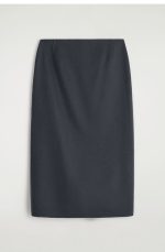 Wool Slim Skirt - Image 3