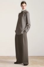 Wool Wide-Leg Pants