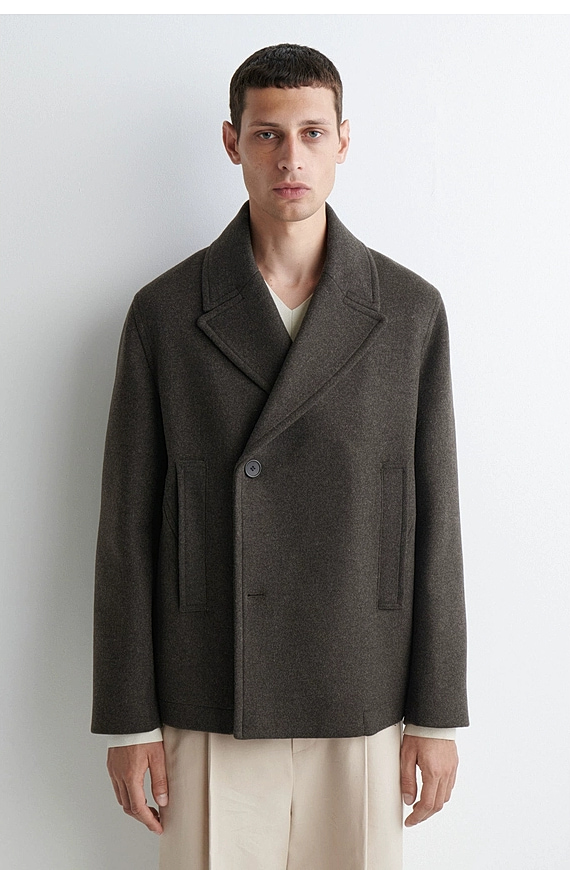 O1CN015nGE2Y1u7vv8EBqZI_!!4611686018427380567-0-item_pic Double-Breasted Coat Brown - Image 1