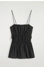 Ruched Camisole Black - Image 4