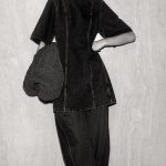 Denim Slim Dress Black