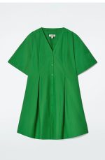 Pleated Dress Green - Image 3