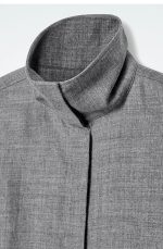 Wool Turtleneck Shirt Gray - Image 4