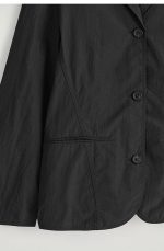 Single-Breasted Blazer Black - Image 4