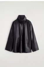 Leather Oversized Top Brown - Image 3