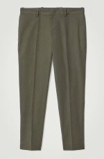 Cotton Slim Trousers Khaki - Image 3