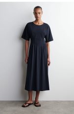 Cotton Pleated Dress
