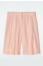 Linen Pleated Pants Pink - Image 3