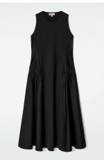 Pleated Dress Black - Image 4
