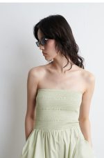 Pleated Skirt Green - Image 3