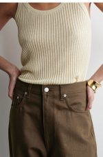 Standard Barrel Mid-waist Denim Brown - Image 2