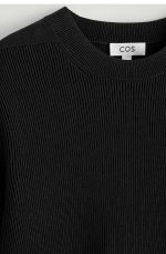 Cotton Crew-Neck Pullover Black - Image 5