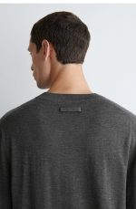 Cashmere T-Shirt Gray - Image 2