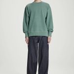 Mock-Neck Hoodie Green