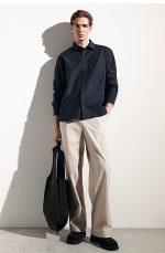 Cotton Wide-Leg Pants Gray - Image 2