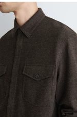 Wool Shirt Brown - Image 3