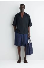 Linen Shirt Navy - Image 2