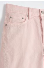 Denim Straight Shorts Pink - Image 5
