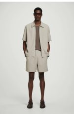 Knitted Shorts Beige