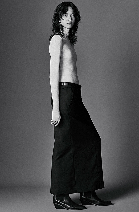 O1CN017zjZli1u7vow2q1M7-4101595991 Wool Slim Skirt Black - Image 1