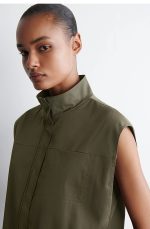 Turtleneck Vest Khaki - Image 2