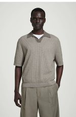 Knitted Polo Gray