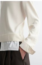 Height Jgg Patchwork Merino Wool Knitwear Beige - Image 3