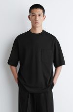 Turtleneck T-Shirt Black