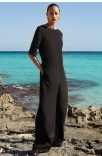 Silk Jumpsuit Black