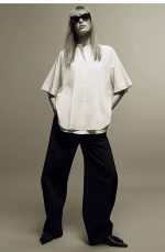 Cotton Oversized Shirt White - Image 2