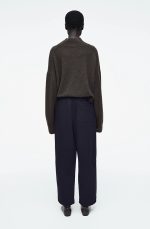 Wool Barrel Trousers - Image 3