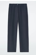 Straight Trousers Navy - Image 3