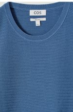 Knitted Round-Neck Vest Blue - Image 5