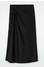 Knotted Skirt Black - Image 4