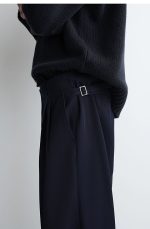 Wool Trousers Navy - Image 3