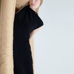 Knitted Pleated Dress Black