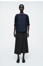 Cotton Shirt Navy - Image 2