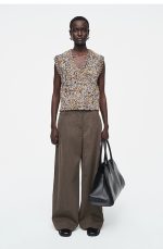 Knitted V-Neck Vest - Image 2