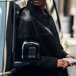 Leather Regular Coat