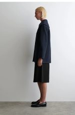 Wool Collared Jacket Navy - Image 3
