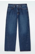 Casual Straight Low Waist Washed Denim Dark Blue Spring & Fa - Image 4