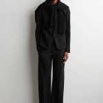 Straight Trousers Black