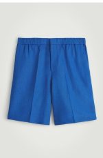 Linen Shorts Blue - Image 3