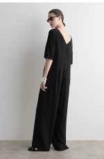 Silk Jumpsuit Black - Image 2