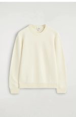 Wool Round-Neck Pullover White - Image 4