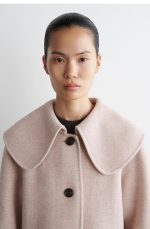 Wool Collared Jacket Pink - Image 3